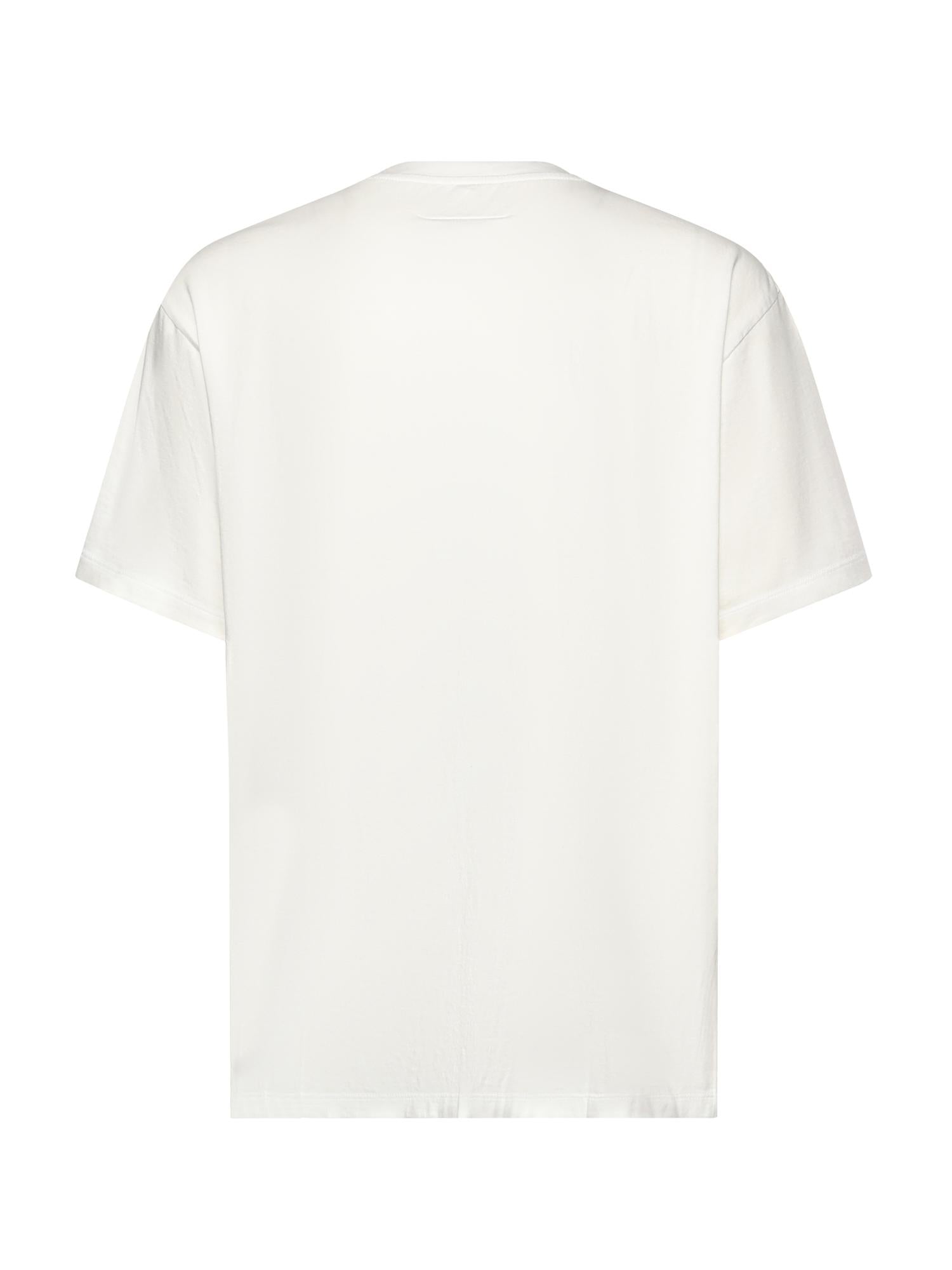T-shirt con stampa spray in cotone SH0GC0067 M20048101 MM6 Maison Margiela 