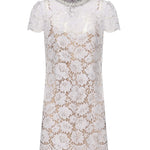 Mini abito in pizzo SS25049S LILAC SELF-PORTRAIT 