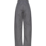 Pantaloni affusolati in lana accoppiata e cotone 769763 V1JO01874 BOTTEGA VENETA 