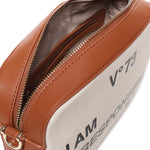 Borsa a spalla Responsability in cotone 73BS6AF04 RESPONSIBILITY BISNATURALE/CUOIO V° 73 