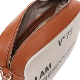 Borsa a spalla Responsability in cotone 73BS6AF04 RESPONSIBILITY BISNATURALE/CUOIO V° 73 