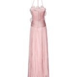 Abito Narcisa in seta IRS529NARCISASIL PINK SOFT IRIS SERBAN 