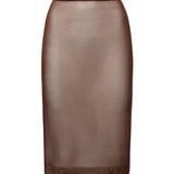 Gonna midi semitrasparente 795309 Y76RI2020 SAINT LAURENT 