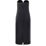 Abito midi con ricamo gioiello 79AJO473 N0278899 GENNY 