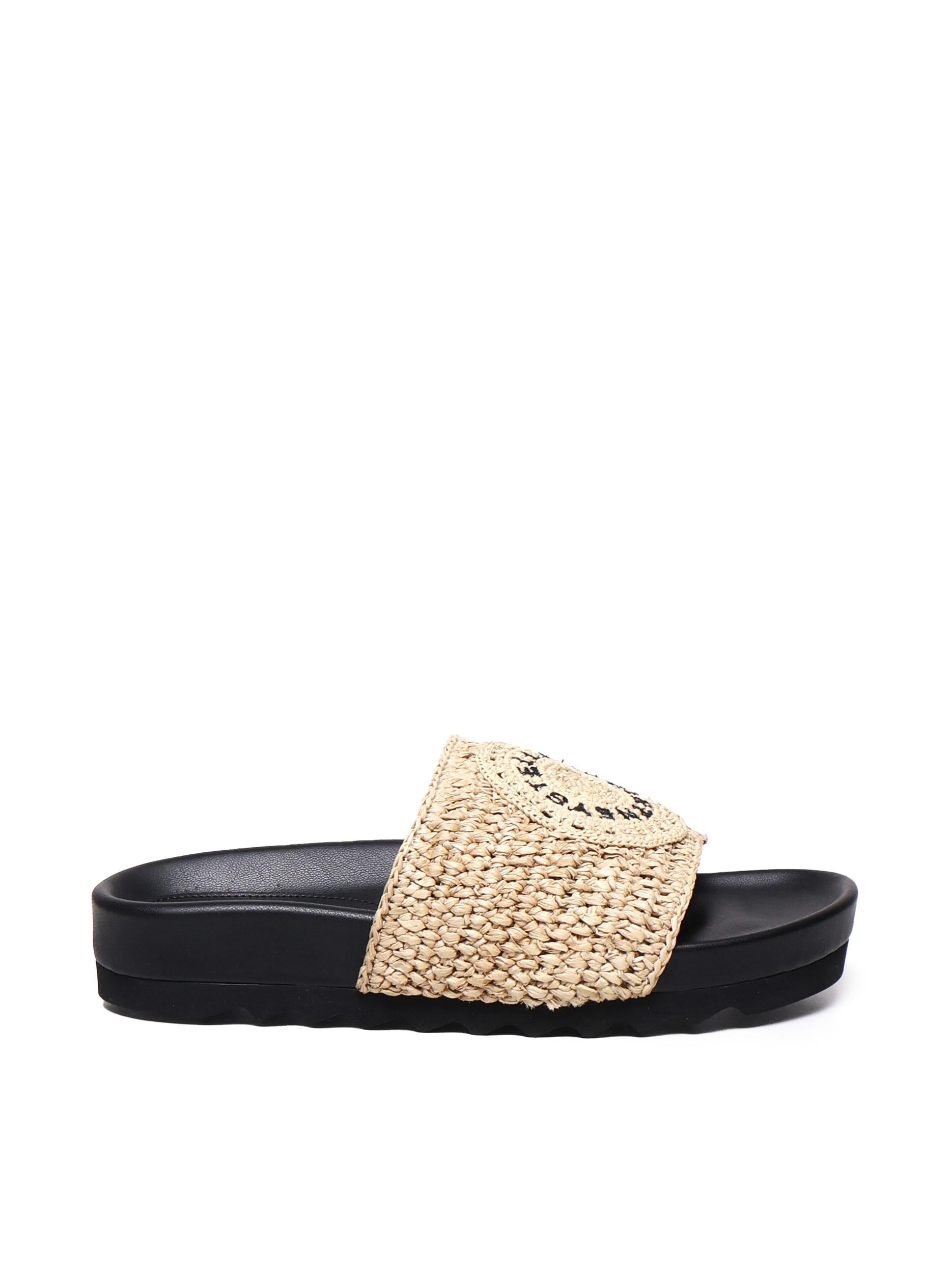 Slippers Elyse in gomma e rafia 810387 AFACL08536 STELLA McCARTNEY 
