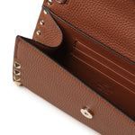 Portafoglio Rockstud in pelle con catena 7W2P0AR6 VSHHG5 VALENTINO GARAVANI 