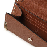 Portafoglio Rockstud in pelle con catena 7W2P0AR6 VSHHG5 VALENTINO GARAVANI 