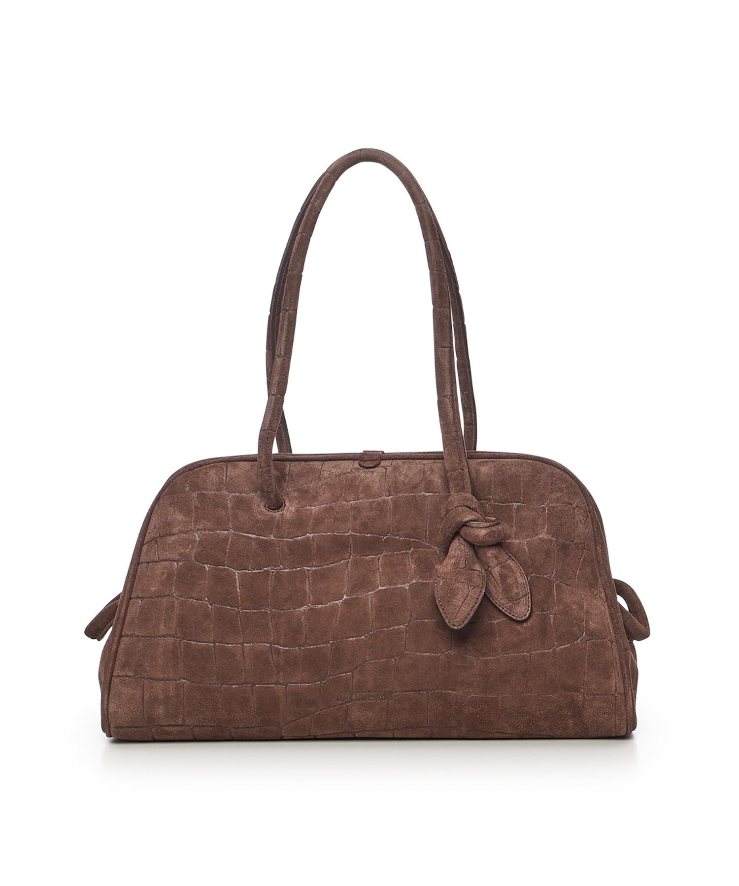 Borsa bowling in pelle scamosciata 25EBAU00417AC07A09 880 JACQUEMUS 
