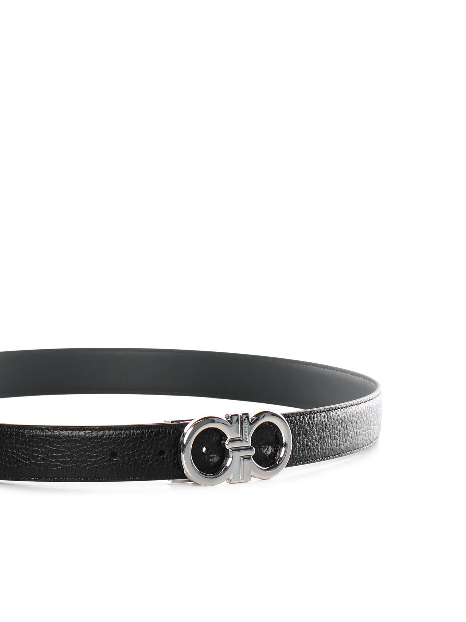 Cintura reversibile e regolabile Gancini 670644 791060002 FERRAGAMO 