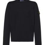 Maglione in cotone e nylon con logo<BR/> L1S155100052 S00B0V0029 STONE ISLAND 