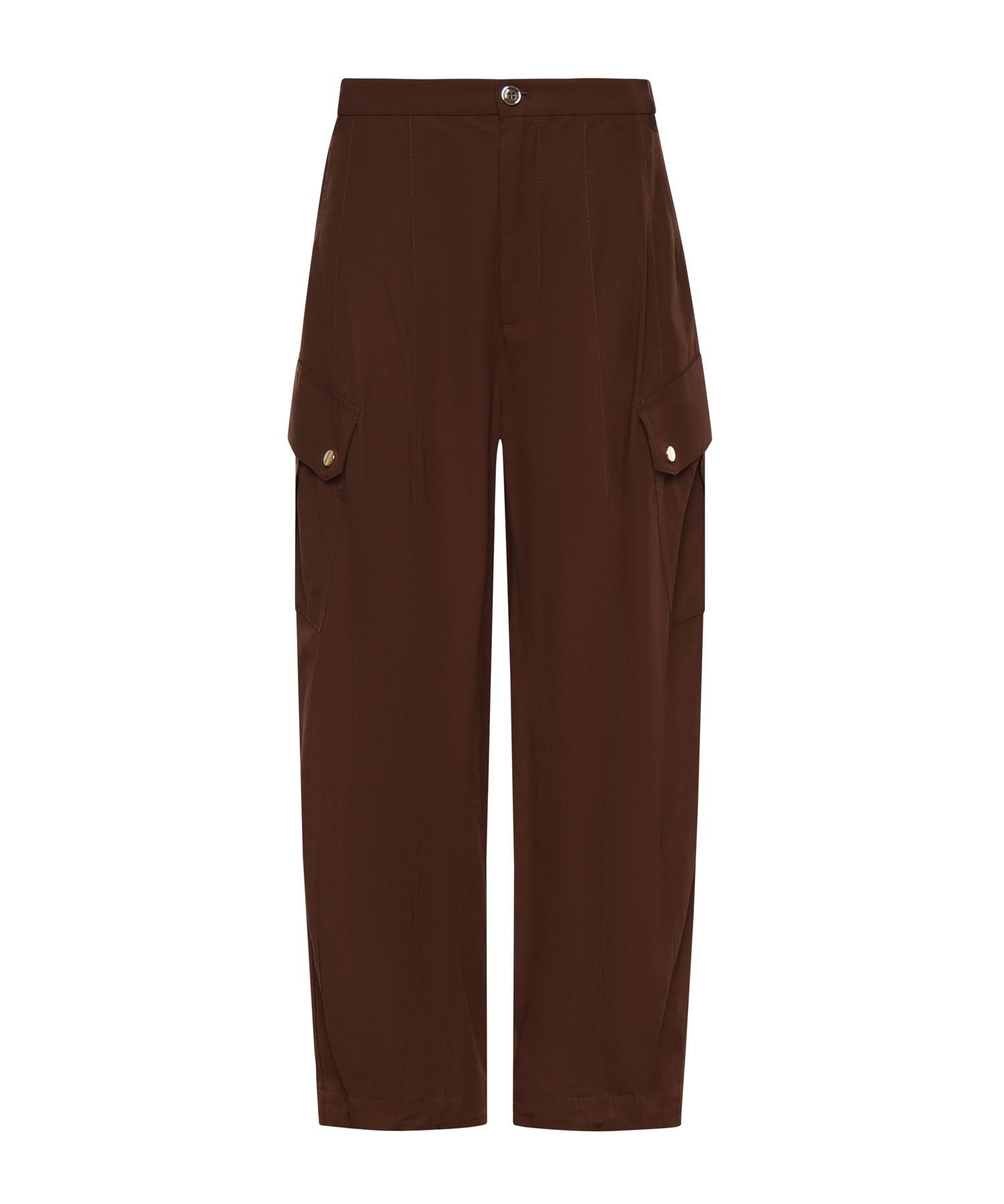 Pantaloni fluidi in cotone 106278 A2ERL78 PINKO 