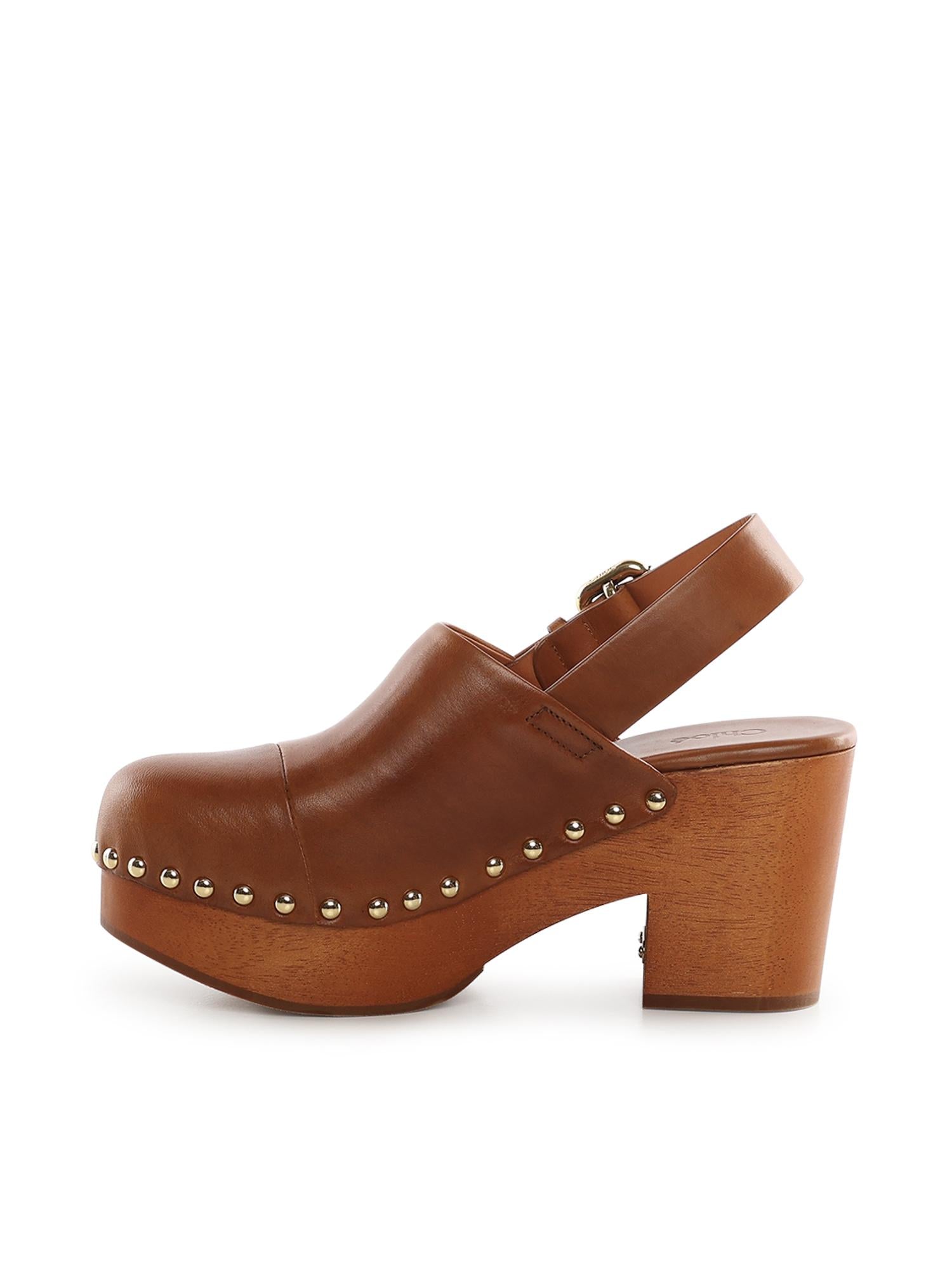 Zoccoli con zeppa Jeannette CHC25U10VLT 27T CHLOÉ 
