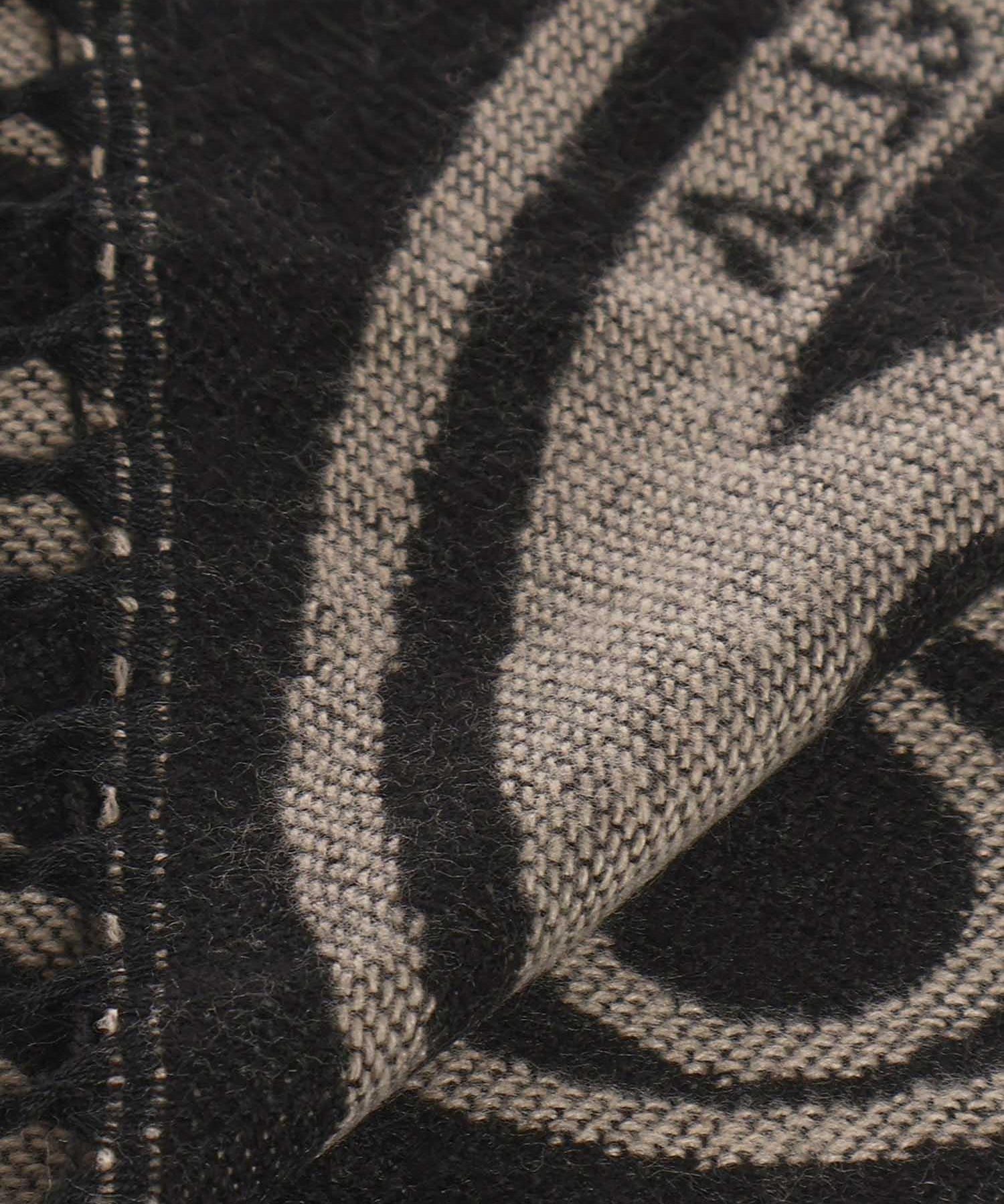 Sciarpa caroline jacquard 73SP8FT03 CAROLINENATURALE/NERO V° 73 