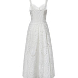 Abito midi Solace in cotone 263614 WHITE CHARO RUIZ 