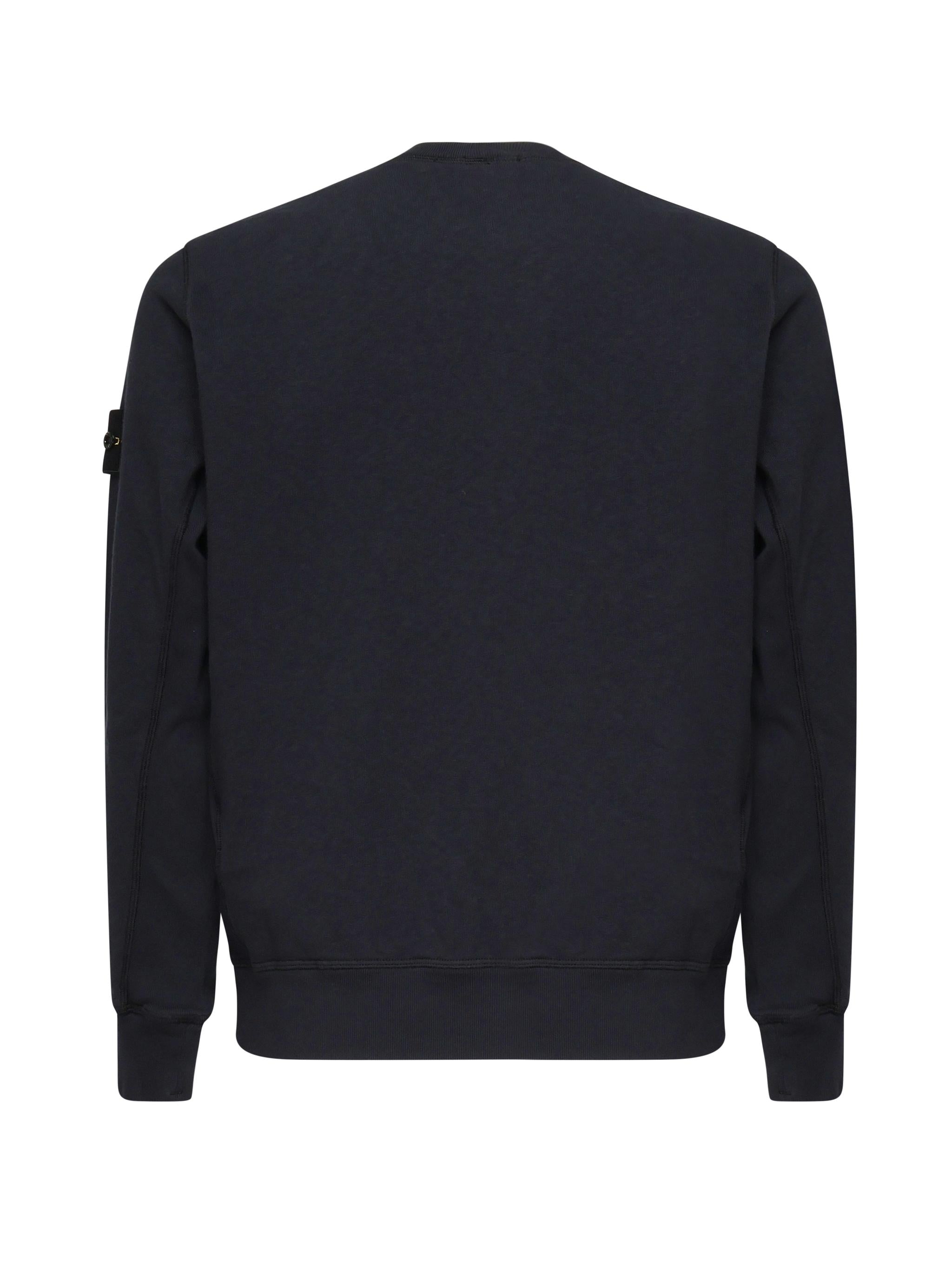 Felpa girocollo con effetto fiammato<BR/> K1S156100020 S0060V0020 STONE ISLAND 