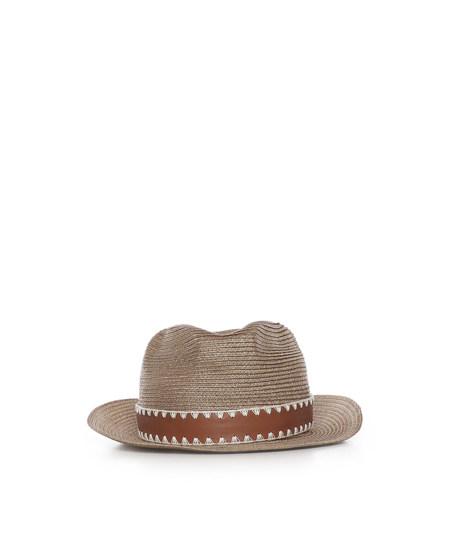Cappello in abaca M77CPLM12TES0M118 03 ELEVENTY 