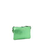 Borsa a tracolla in pelle con logo 73BP9VT03 LOLLI POPPOP GREEN V° 73 