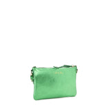 Borsa a tracolla in pelle con logo 73BP9VT03 LOLLI POPPOP GREEN V° 73 