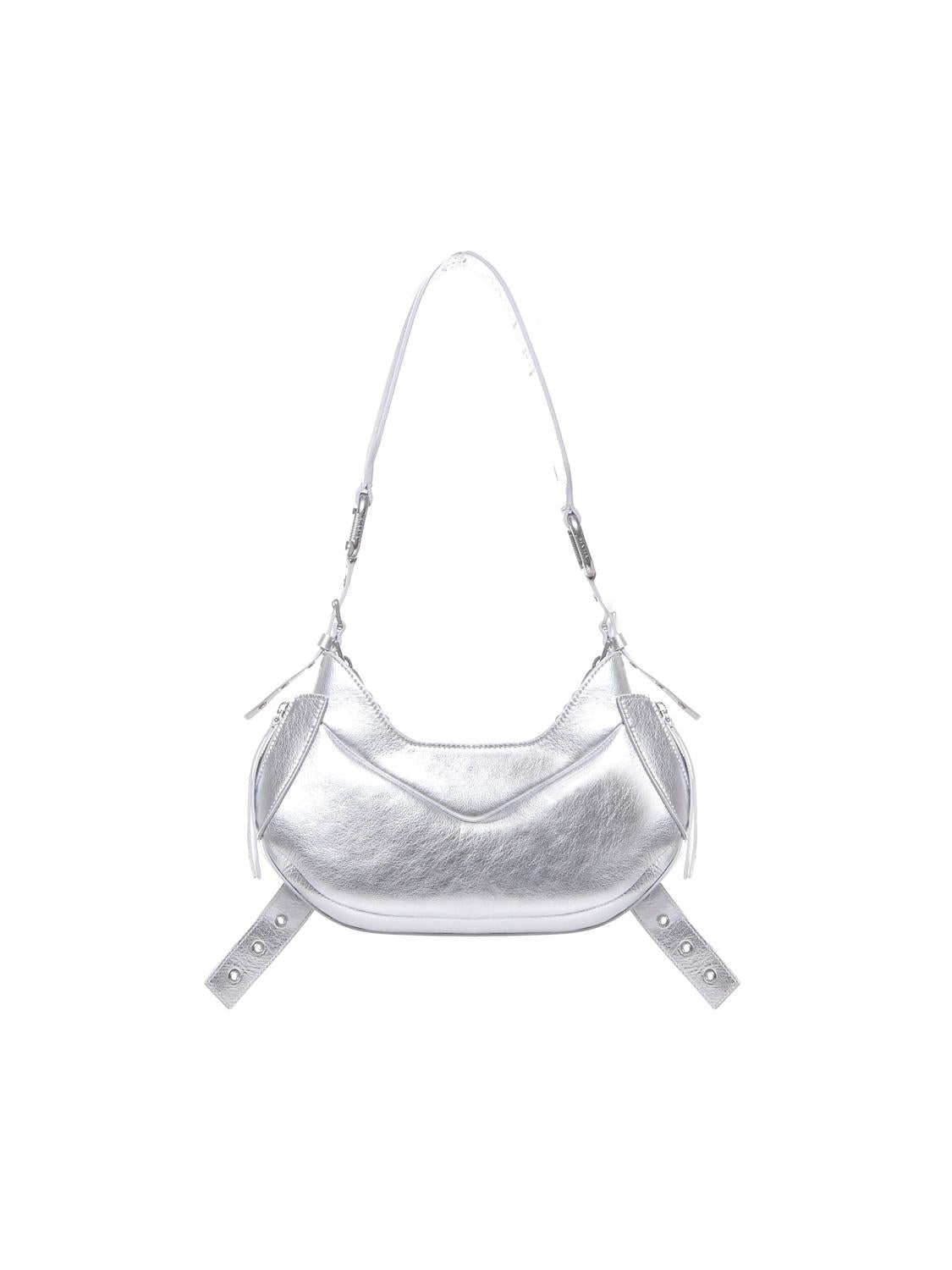 Borsa a spalla y2k001 in pelle FBBP70001MET -ARGENTO/NICKEL BIASIA 