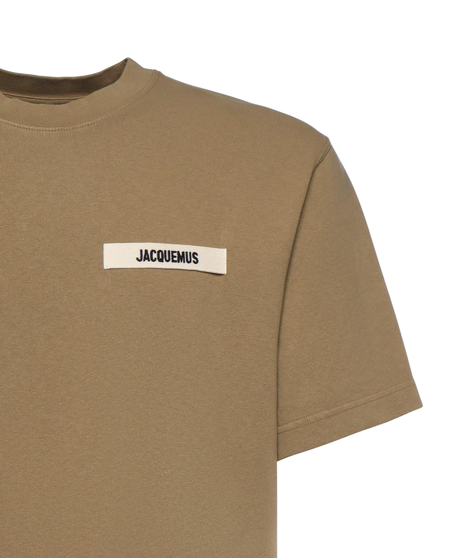 T-shirt in cotone con logo TSM00133AJ00226 180 JACQUEMUS 