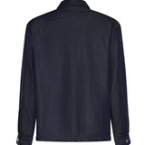 Overshirt Suva in lyocell 026ST150DE BLU SCURO WOC 