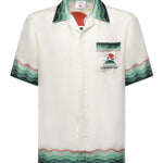 Camicia in seta Montagne Ondulee MPF25SH003 05 CASABLANCA 