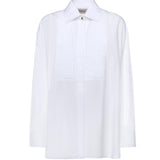 Camicia in cotone con dettaglio plissé GWP02599 P00232310359 GOLDEN GOOSE 