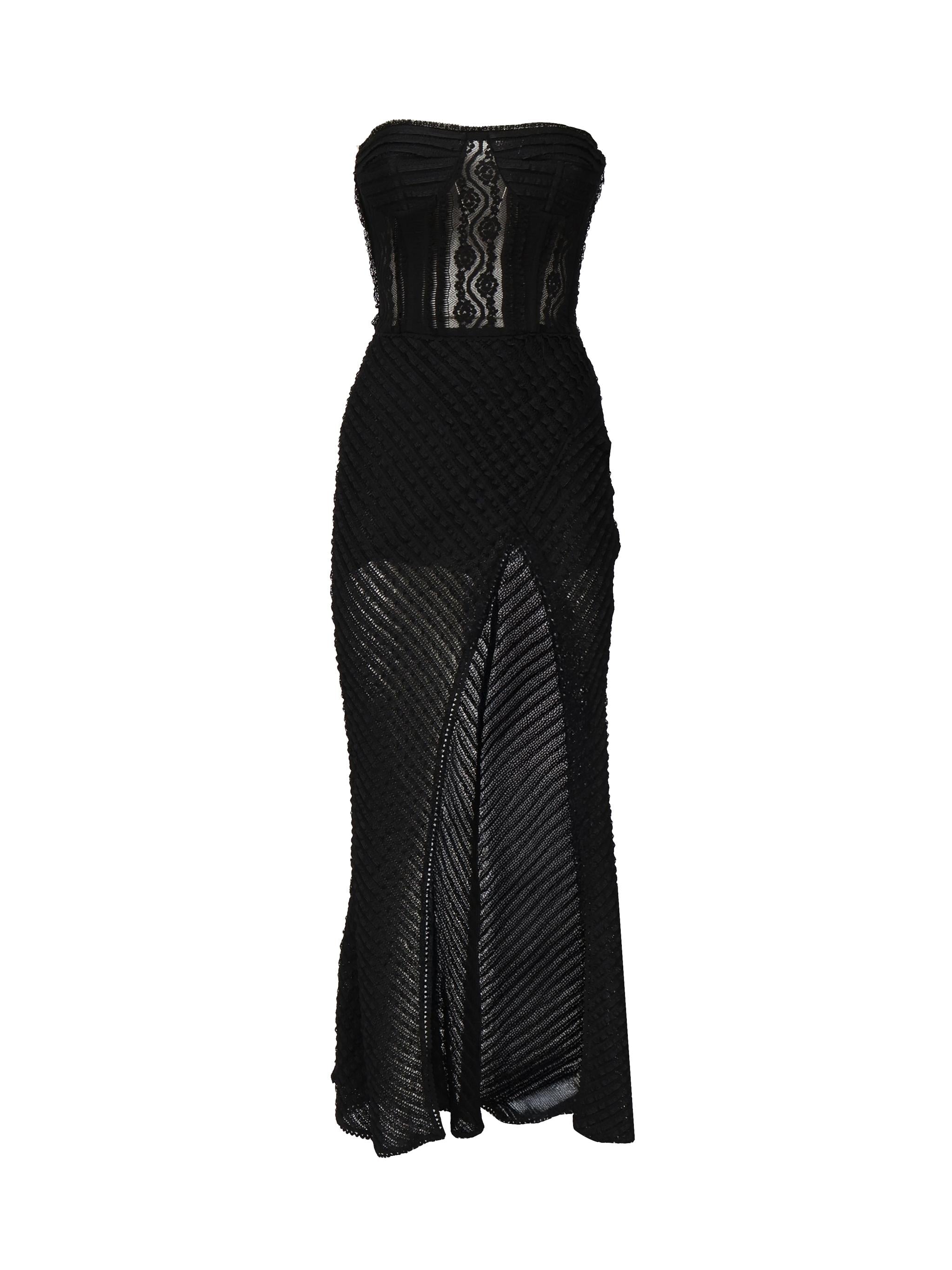 Vestito lungo Fae 255610 BLACK CHARO RUIZ 