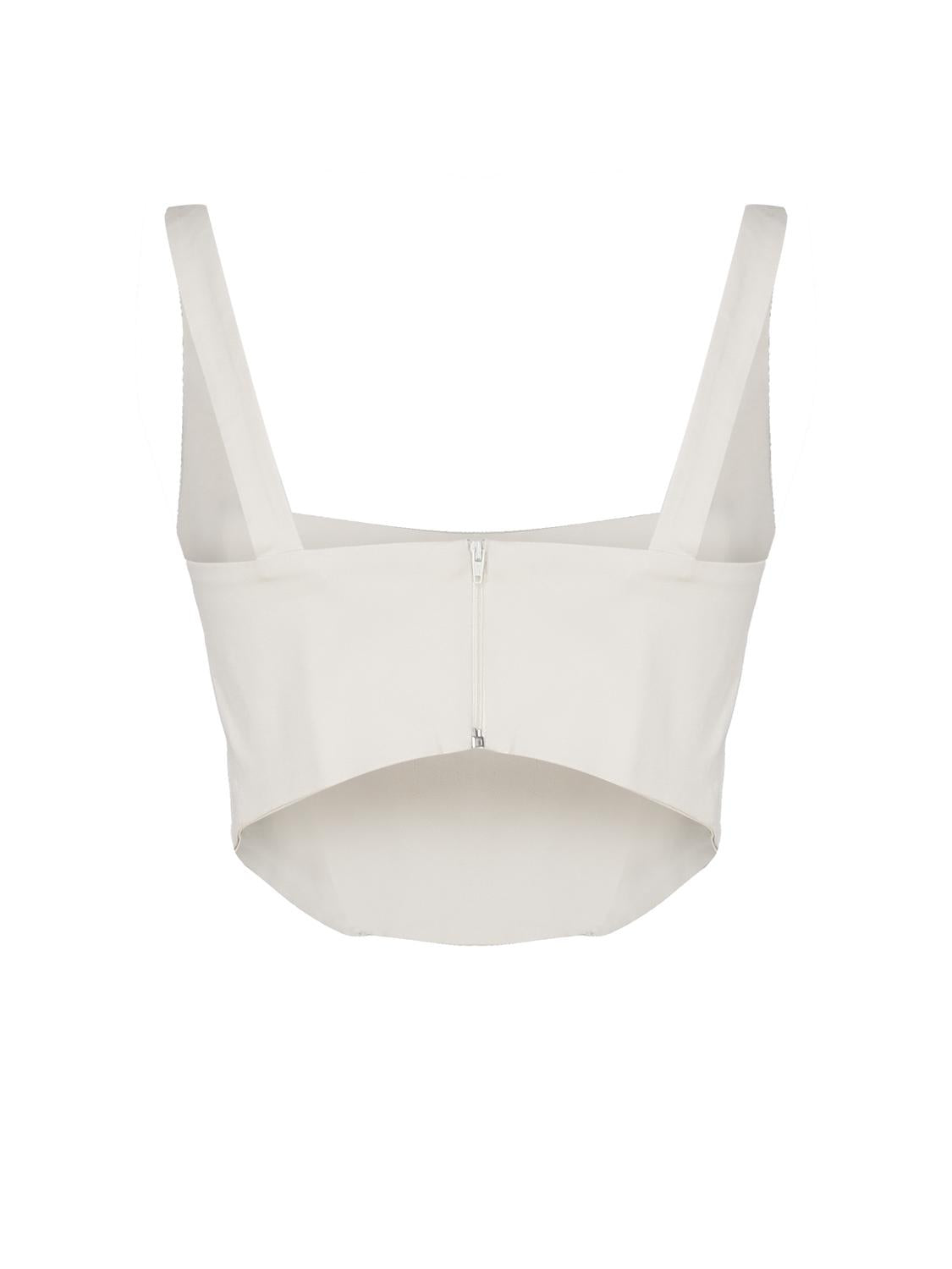 Top Corset con scollo tondo CORSET -IVORY THE ARCHIVIA 