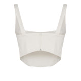 Top Corset con scollo tondo CORSET -IVORY THE ARCHIVIA 