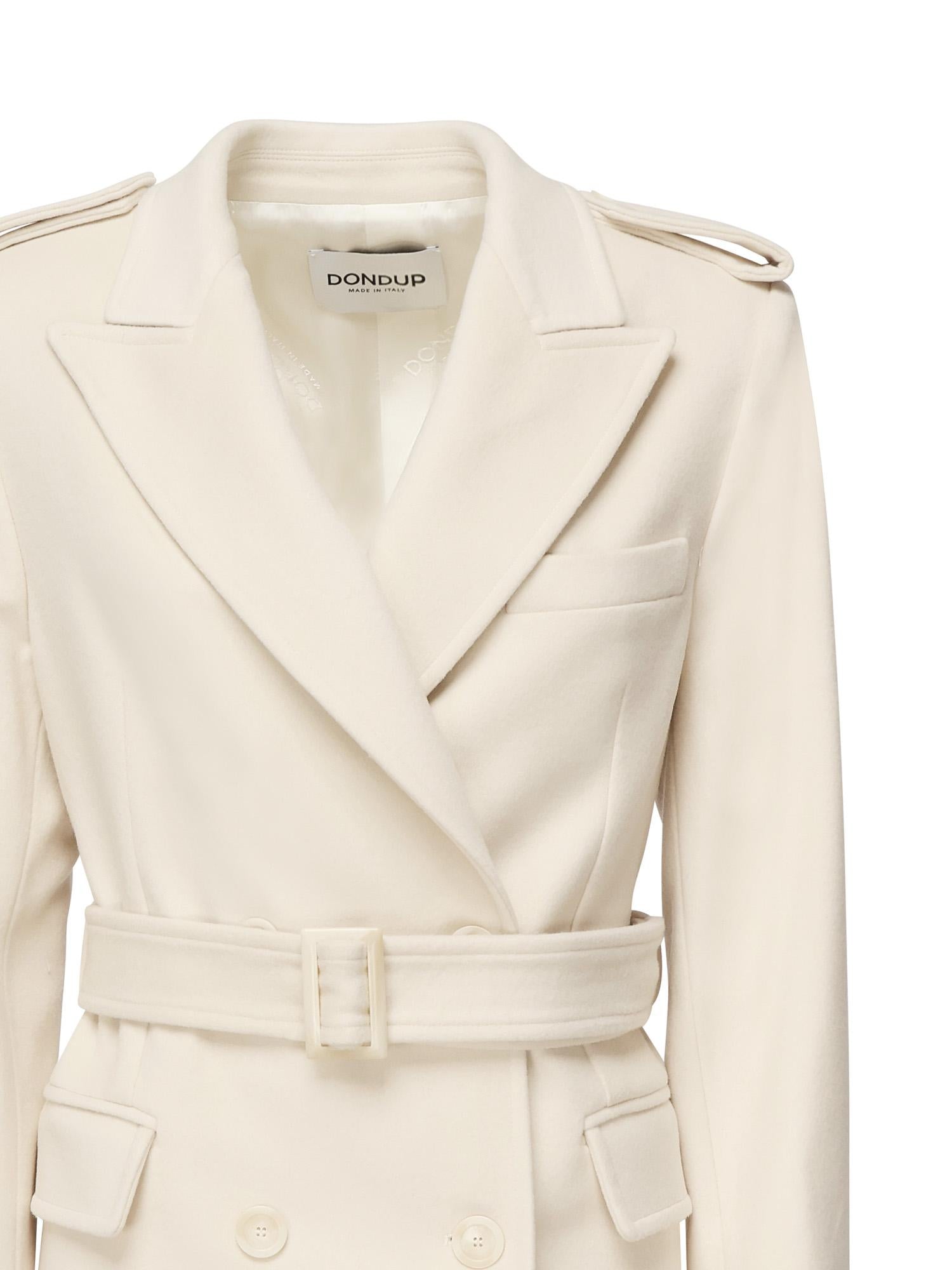 Cappotto lungo in lana e cashmere DJ743 WF0187DXXX004 DONDUP 