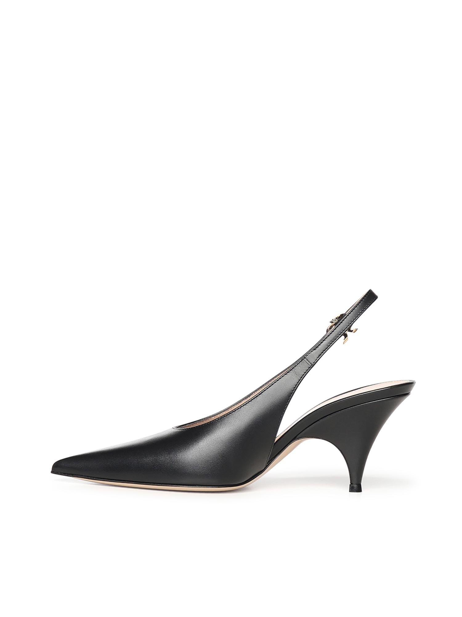 Slingback Sofia in pelle G95646 70RICVITNERO GIANVITO ROSSI 