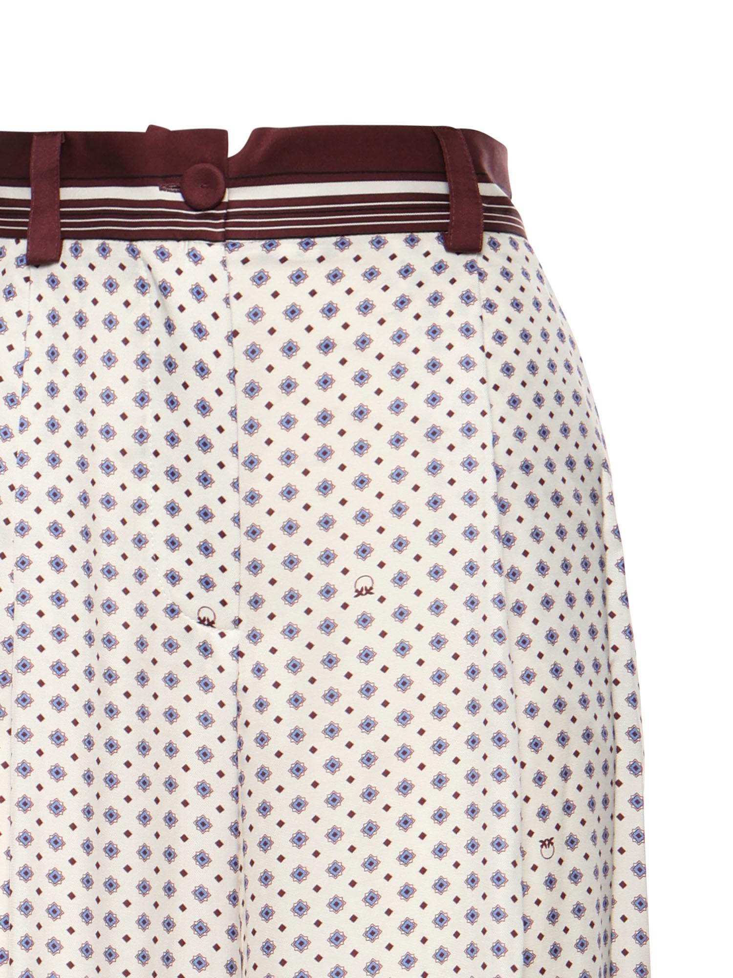 Pantaloni con motivo cravatteria 106203 A31KBBA PINKO 