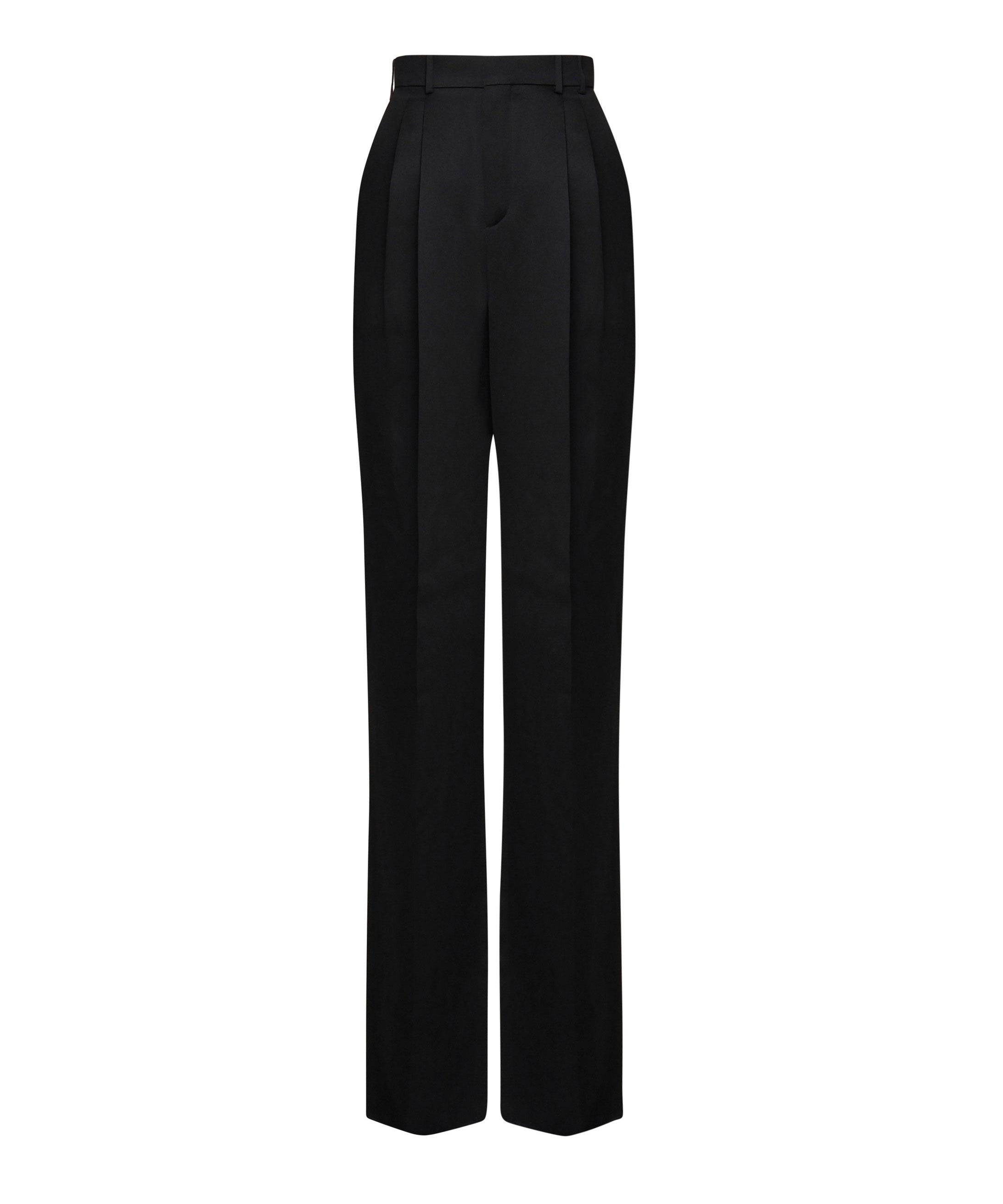 Pantaloni in sartin mireille 803599 Y013G1000 SAINT LAURENT 