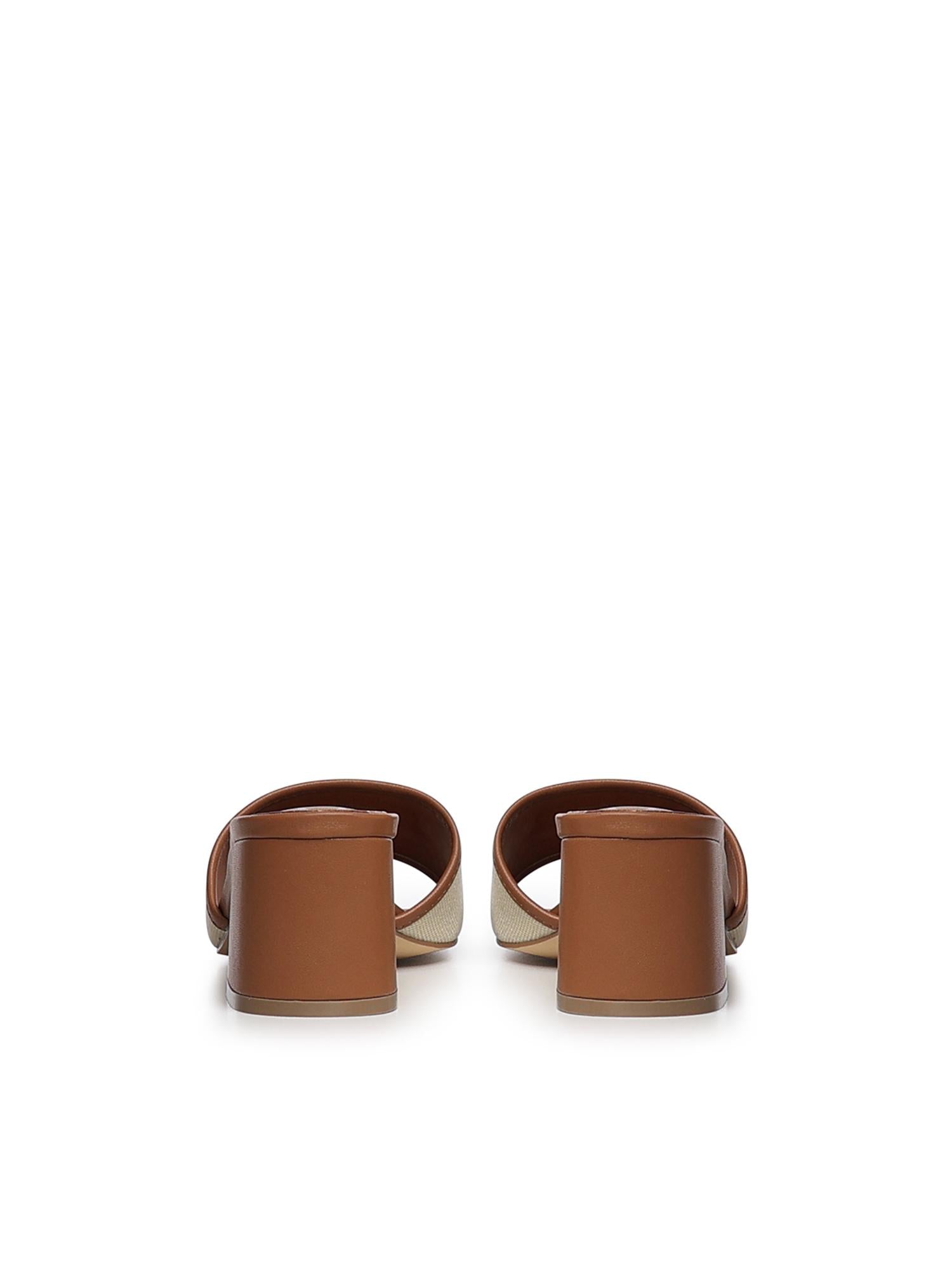 Mules Responsible 73 con logo 73SC9Y701CAN RESPONSIBLE 73 MULENATURALE/CUOIO V° 73 