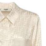 Camicia in seta FF jacquard FS8140 AJ0ZF1M2A FENDI 