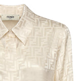 Camicia in seta FF jacquard FS8140 AJ0ZF1M2A FENDI 