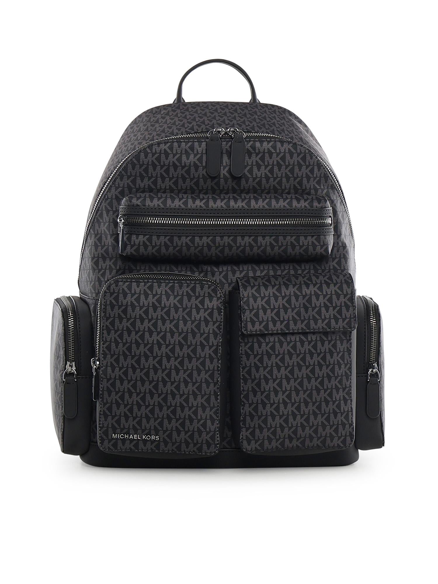 Zaino cargo Brooklyn con stampa logo 33R6LBNB7O 001 MICHAEL MICHAEL KORS 