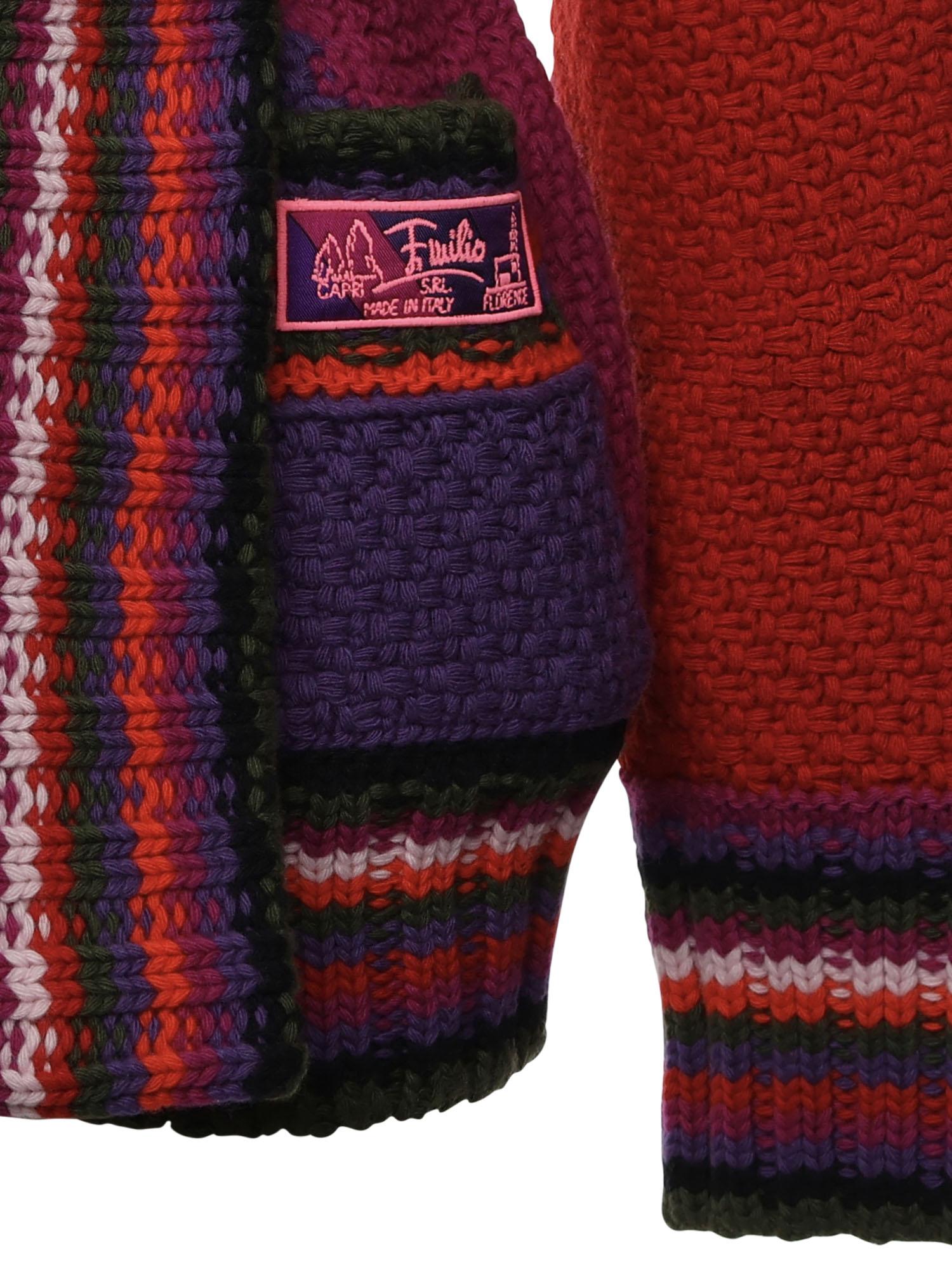 Cardigan in lana color-block 5UKQ03 5U963017 PUCCI 