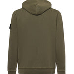 Felpa con cappuccio in cotone malfilé L1S156100031 S0060V0141 STONE ISLAND 