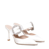 Mules Alena in satin ALENA RASOBIANCO GIULIANO GALIANO 