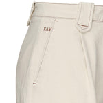 Shorts in cotone con risvolto<BR/> NTW8350480LVTY B011 FAY 