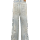 Jeans larghi con borchie AMBMJE1011 543 AMIRI 