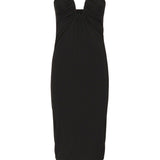 Abito midi da sera con scollo sagomato 105021 A2GSZ99 PINKO 