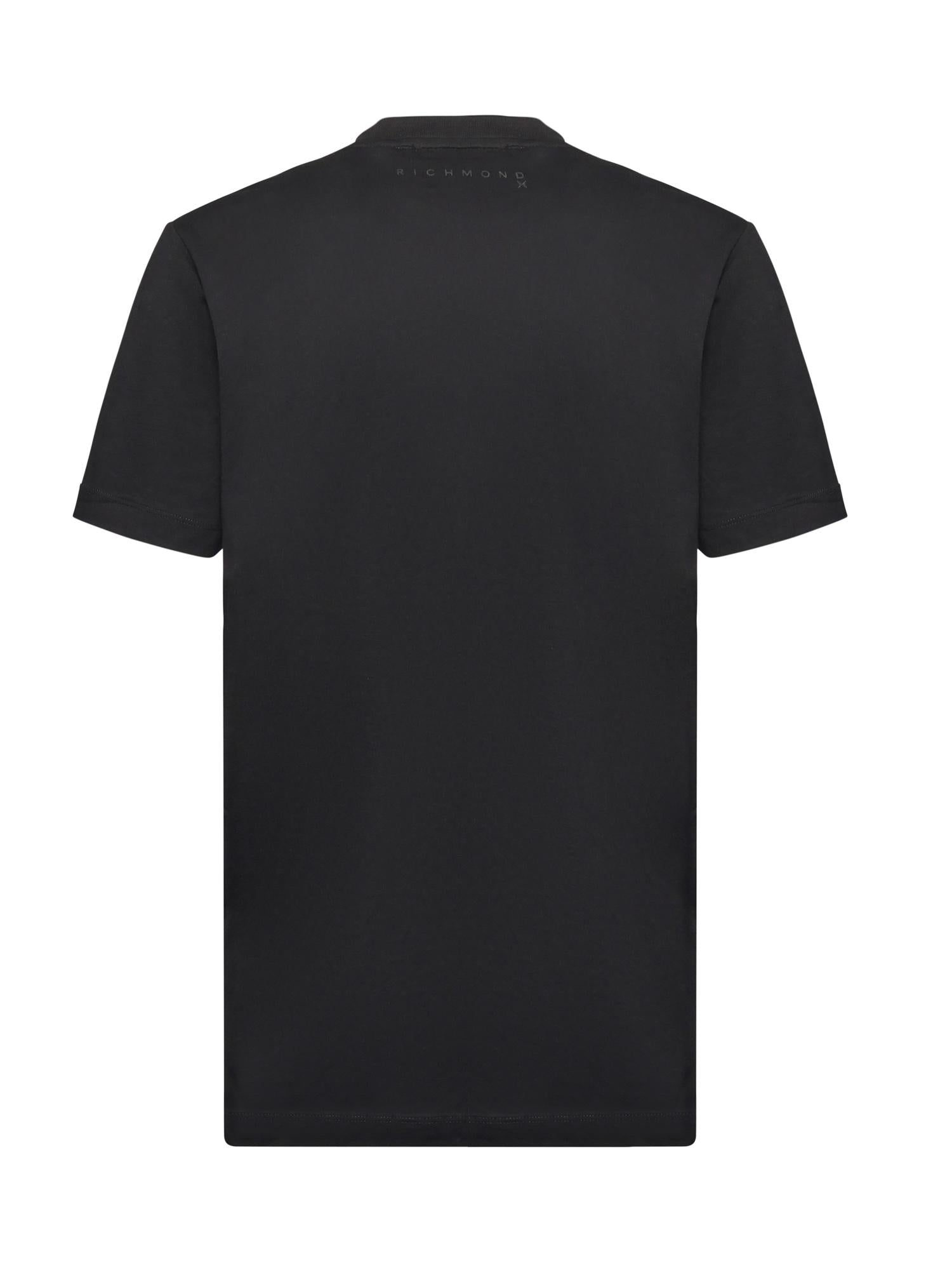 T-shirt Simen in cotone UMA25053TS BLACK RICHMOND X 