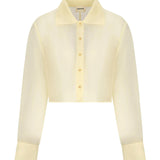 Camicia cropped Jasen in organza di seta 2413382 615 KHAITE 