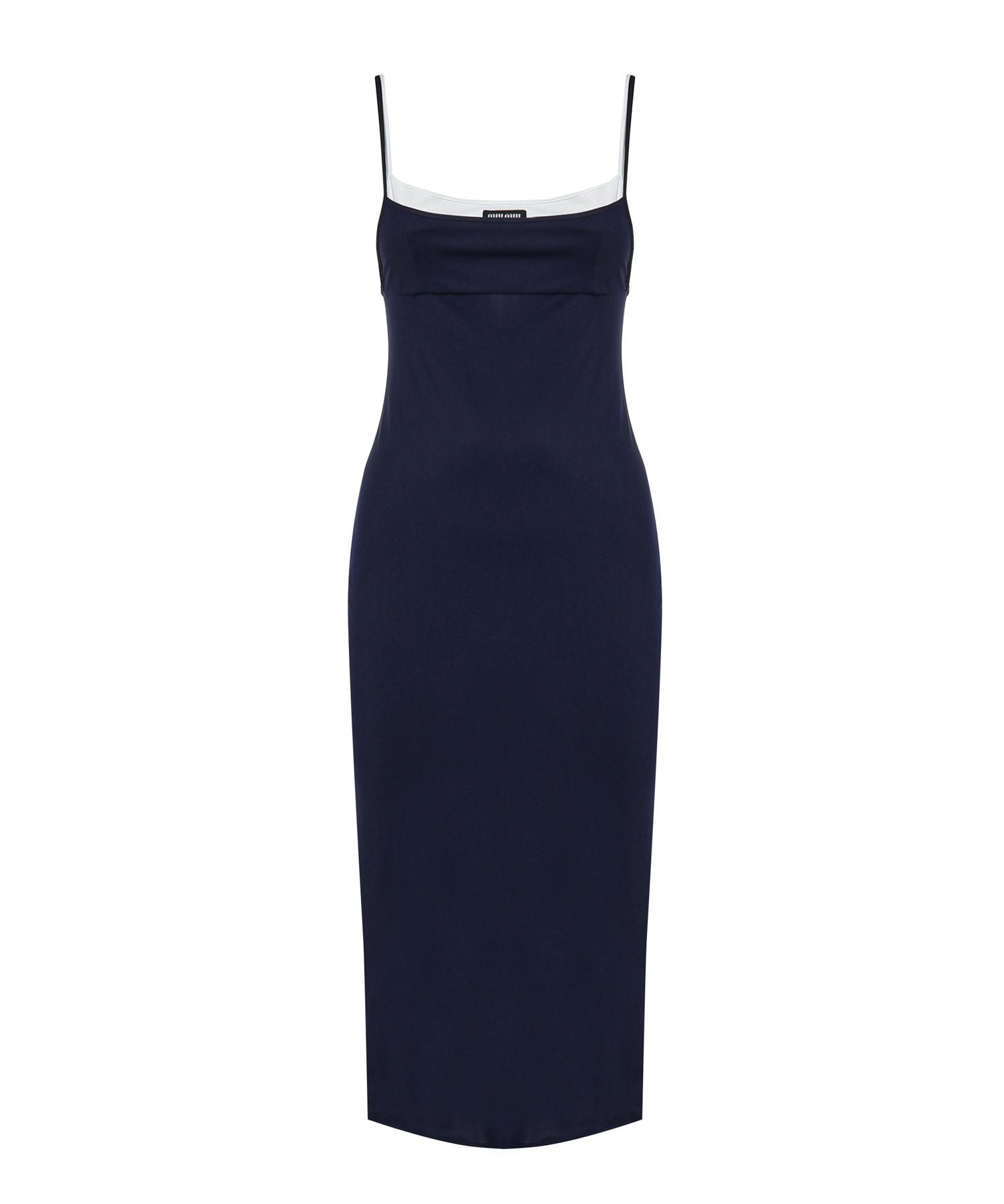 Abito midi in jersey stretch MF6436 122RF0008 MIU MIU 