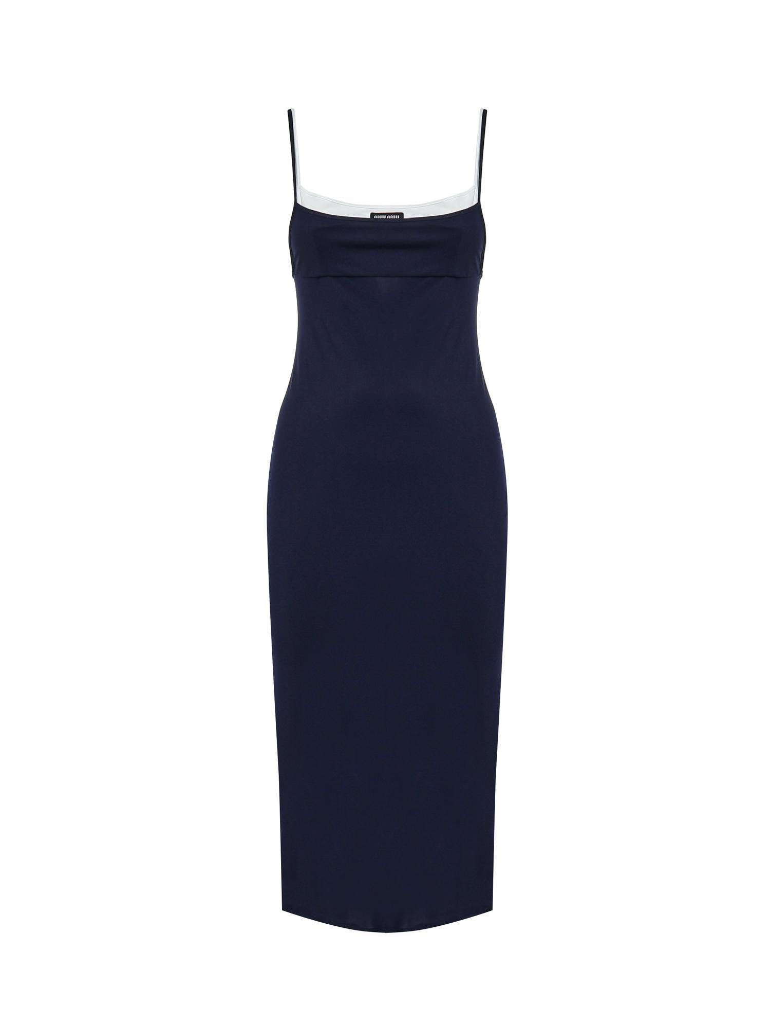 Abito midi in jersey stretch MF6436 122RF0008 MIU MIU 
