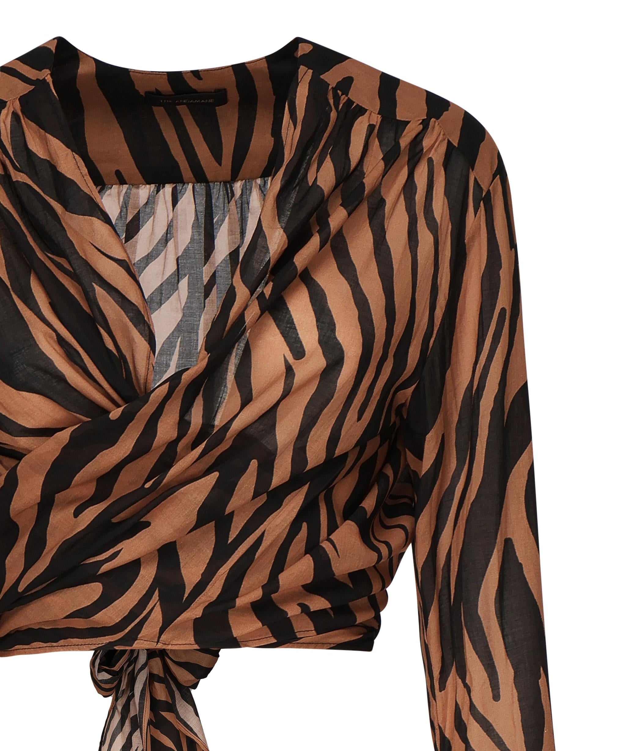 Top Wynn con stampa zebra TM170949B TNC130856 THE ANDAMANE 