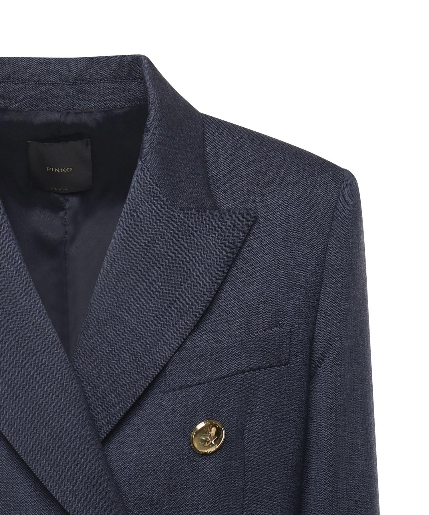 Blazer doppiopetto in lana 105617 A2SNG07 PINKO 